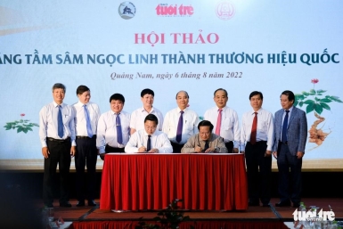 “Tinh hoa hội tụ” ở triển lãm Sâm Ngọc Linh tại Quảng Nam