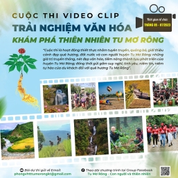 GIA HẠN THỜI GIAN THAM GIA CUỘC THI VIDEO CLIP GIỚI THIỆU VỀ DU LỊCH HUYỆN TU MƠ RÔNG VỚI CHỦ ĐỀ: “TRẢI NGHIỆM VĂN HÓA, KHÁM PHÁ THIÊN NHIÊN TU MƠ RÔNG”