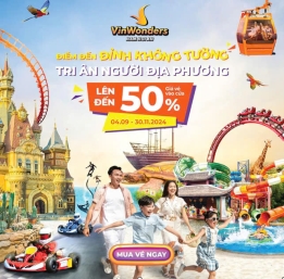 THAM QUAN TRỌN GÓI VINWONDERS NAM HỘI AN VỚI GIÁ CỰC ƯU ĐÃI CHO NGƯỜI DÂN KON TUM